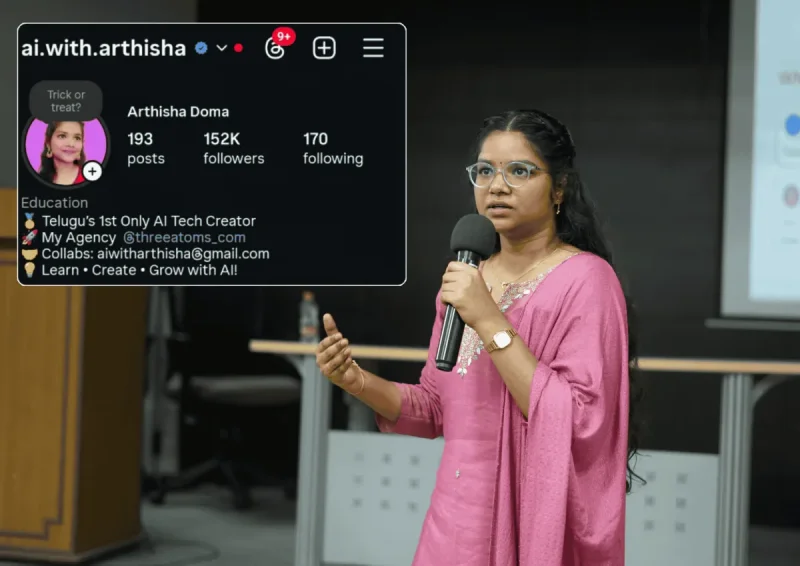 Arthisha Doma — Telugu's 1st AI Creator