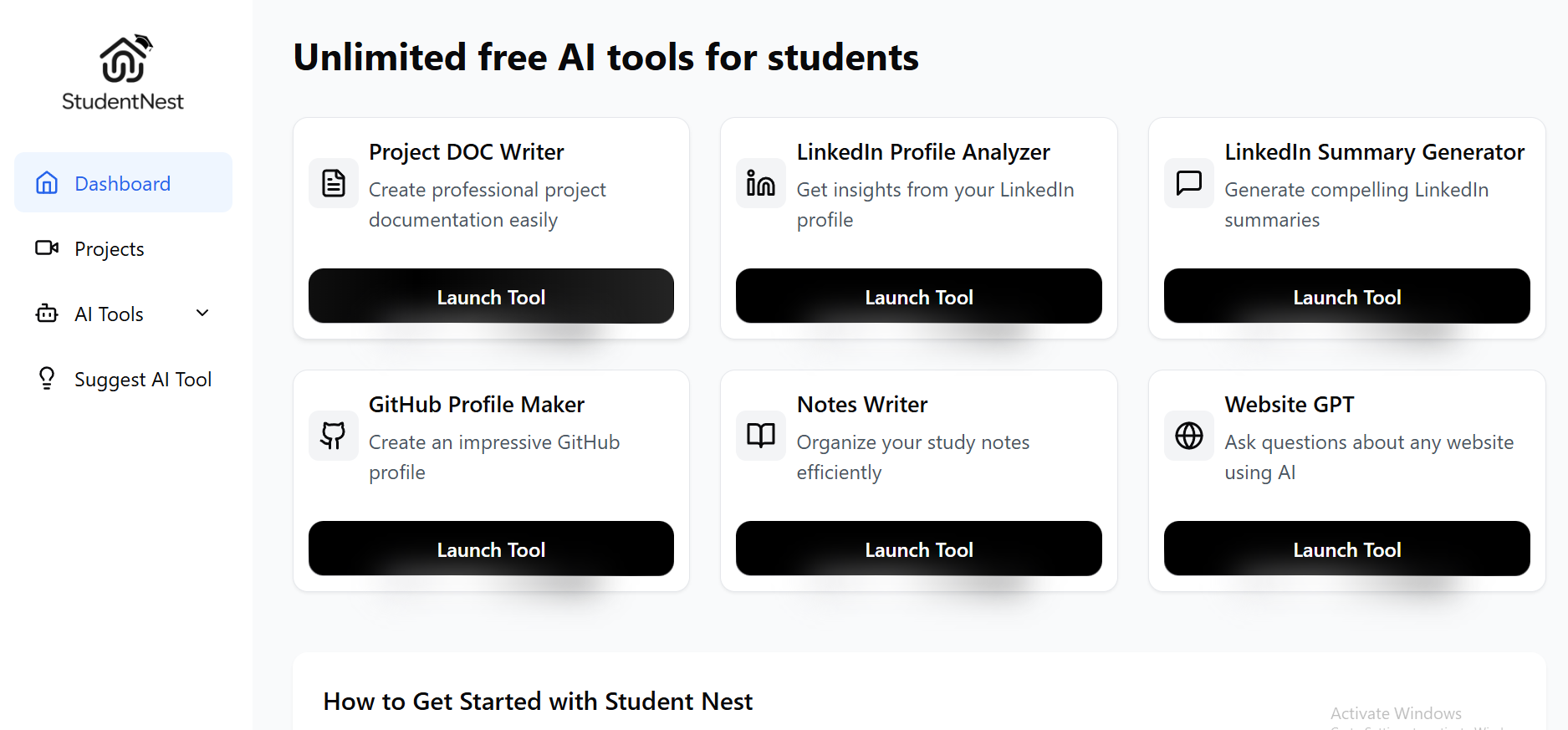 Student Nest
Free AI Tools for Students